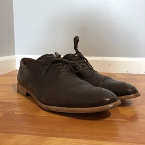 Aston Grey Crocket Dress Shoes